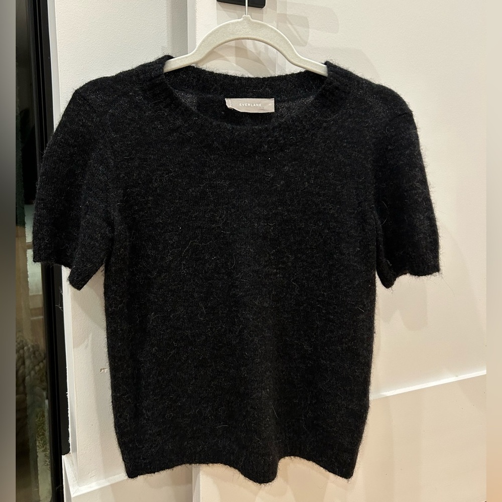 XS Everlane Alpaca Wool Blend Crew Neck Short Sleeve Sweater